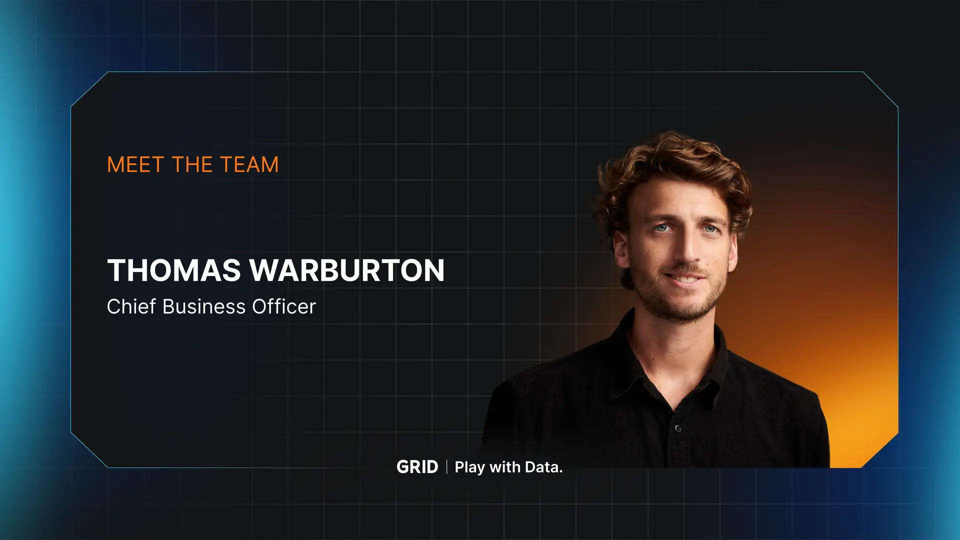 Portrait of Thomas Warburton, CBO at GRID, a founding member who now leads GRID Bet into the future of esports betting.